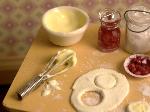 Dollhouse miniature food baking table danish 