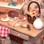 dollhouse miniature baking table